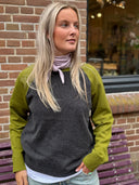 Colorblock trui polly