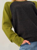Colorblock trui polly