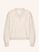 Beige v-hals sweater momo