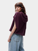 Mouwloze sweater met capuchon