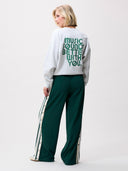 Lichtgrijze half-zip vest