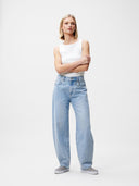 Lichtblauwe jeans super barrel fit