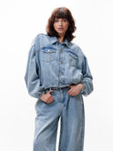 Loose fit denim jacket