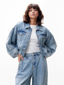 Loose fit denim jacket