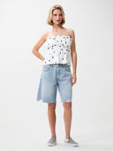 Witte top met stippen