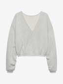 Grijze sweater met open rug