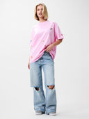 Roze t-shirt met print