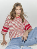 Rood-wit gestreept shirt normacc stripe 87