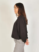 Zwarte sweater montycc balloon sweat