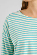 Groen gestreepte longsleeve humledal