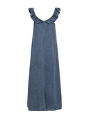 Denim maxi jurk nuelida