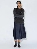 Donkerblauwe denim rok joanna