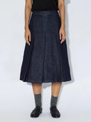 Donkerblauwe denim rok joanna