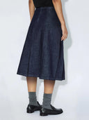Donkerblauwe denim rok joanna