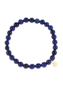 Blauw armbandje met gemstone balletjes