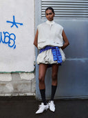 Beige bodywarmer met rits veronica vest