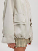 Oversized jacket met flapzakken joana