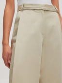Beige wide leg broek lanea