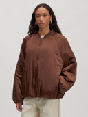 Bruine bomber jacket nada