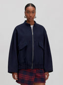 Donkerblauw jasje frieda