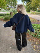 Donkerblauw jasje frieda