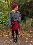 Faux leren rokje hovet