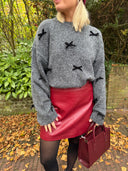 Faux leren rokje hovet