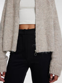 Taupe bomber vest rani