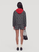 Geruite tussenjas aino wool