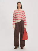 Gestreepte polo top gerit jumper
