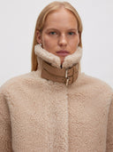 Beige teddy jacket dakota