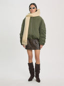 Legergroene bomber jacket zereena