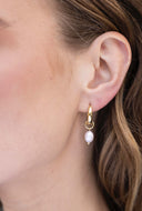 Oorringetjes met parel 3.2cm