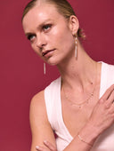 Gouden fijne ketting met pareltjes