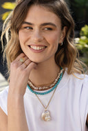 Gemstone ketting turquoise