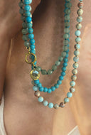 Gemstone ketting turquoise