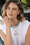 Gemstone ketting turquoise
