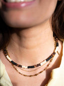 Ketting met gemstone en kokos