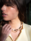 Ketting met gemstone en kokos