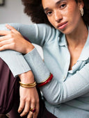 Smalle goudkleurige bangle lumière