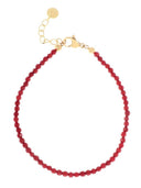 Fijn koraalrood armbandje