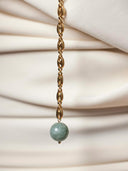 Doorhaalketting met schakels en gemstone