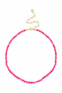 Schelpketting fel roze