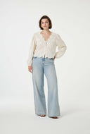 Creme blouse rani