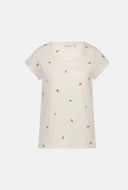 Ecru t-shirt met embroidery phil