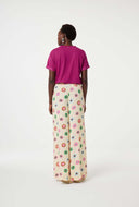 Ecru broek met print palapa