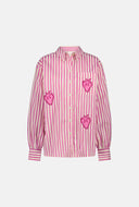 Roze gestreepte blouse alex