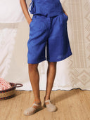 Blauwe bermuda saverio