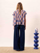 Blouse met print chrysocolle