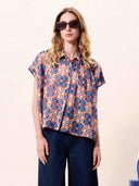 Blouse met print chrysocolle